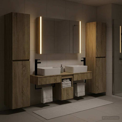 Bathroom Furniture Set 6 pcs Sonoma Oak