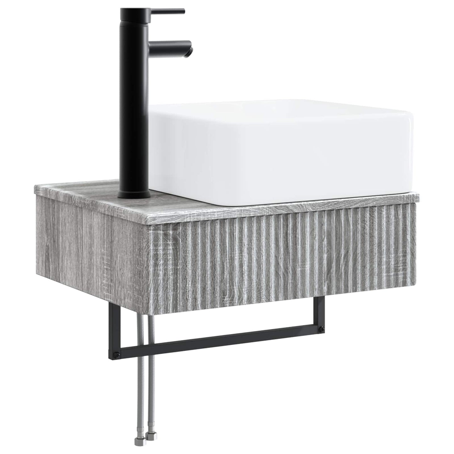 Bathroom Furniture Set 6 pcs Grey Sonoma