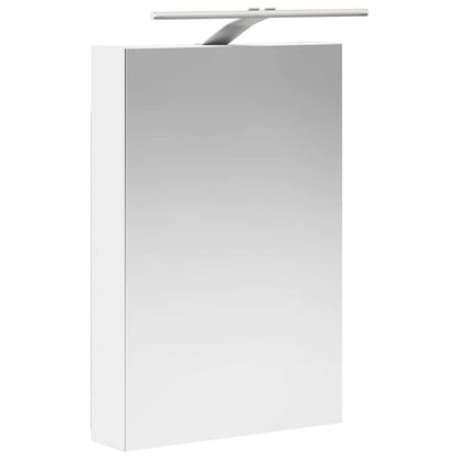 Bathroom Furniture Set 5 pcs White Engineered Wood and Glass
