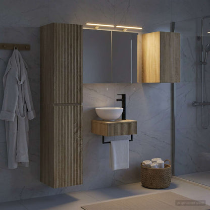 Bathroom Furniture Set 5 pcs Sonoma Oak