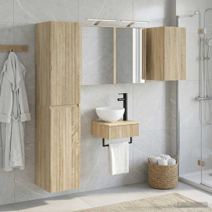 Bathroom Furniture Set 5 pcs Sonoma Oak