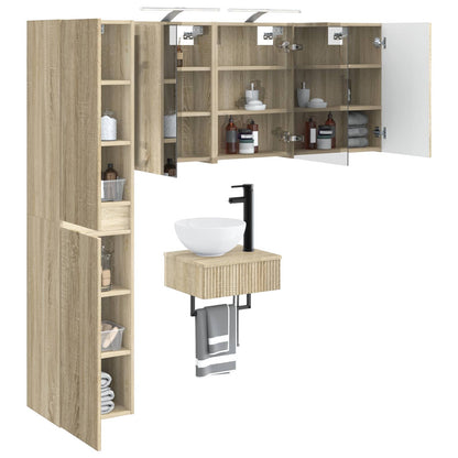Bathroom Furniture Set 5 pcs Sonoma Oak