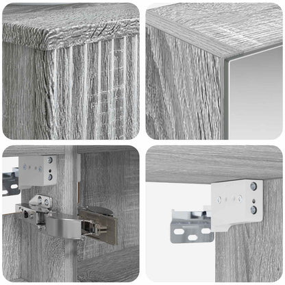 Bathroom Furniture Set 5 pcs Grey Sonoma