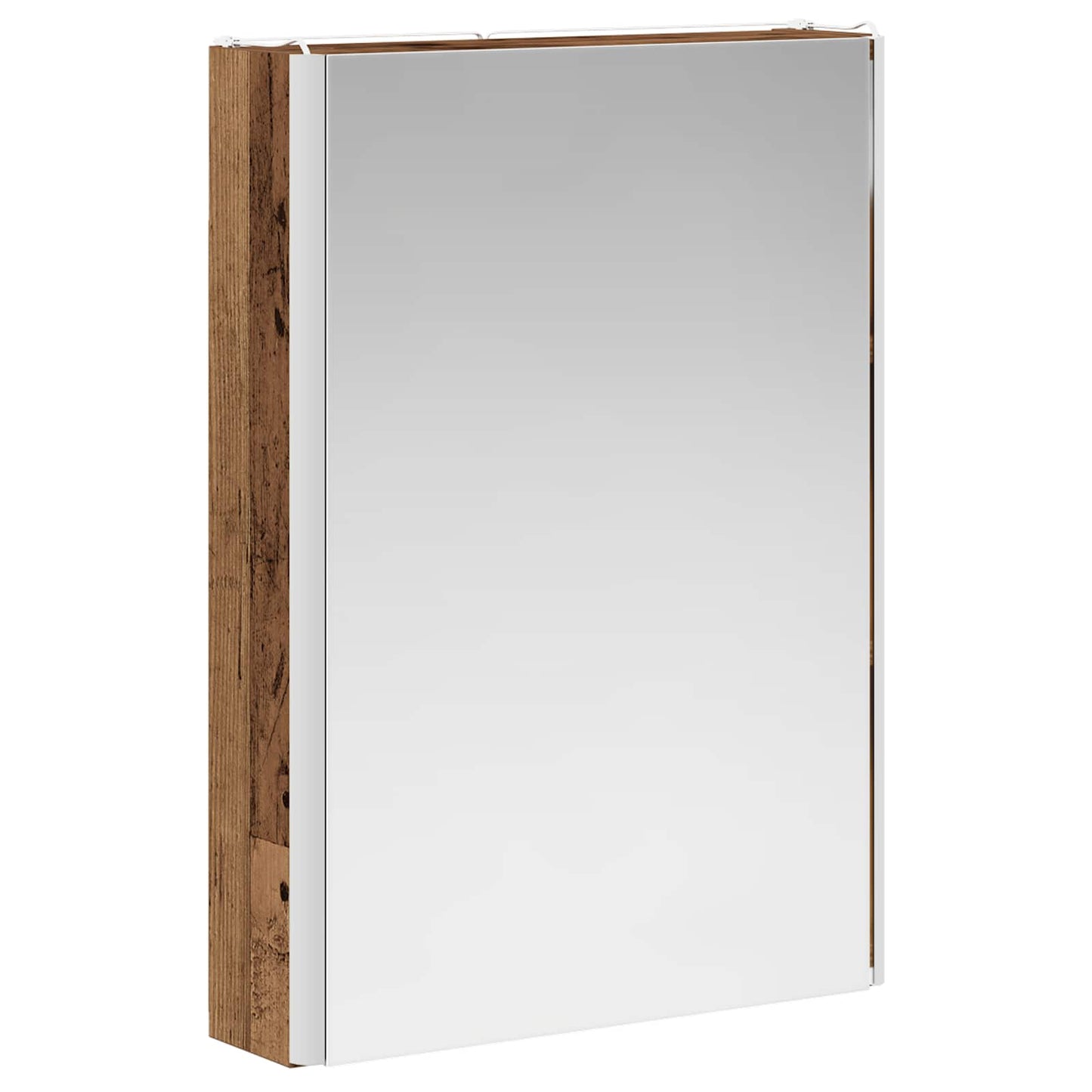 Bathroom Furniture Set 5 pcs Old Wood Engineered Wood and Glass