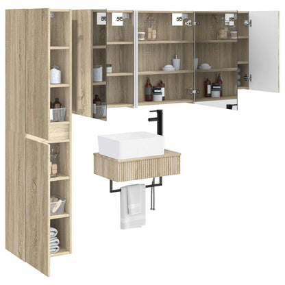 Bathroom Furniture Set 5 pcs Sonoma Oak