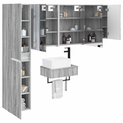 Bathroom Furniture Set 5 pcs Grey Sonoma