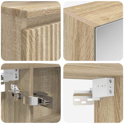 Bathroom Cabinet Set 5 pcs Sonoma Oak 50 x 14.5 x 70 cm