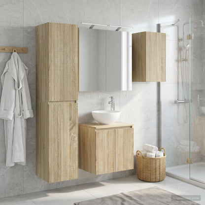 Bathroom Cabinet Set 5 pcs Sonoma Oak 50 x 14.5 x 70 cm