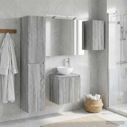 Bathroom Cabinet Set 5 pcs Grey Sonoma 50 x 14.5 x 70 cm