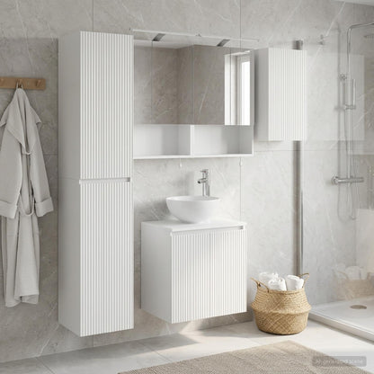 Bathroom Cabinet Set 5 pcs White 50 x 14.5 x 70 cm