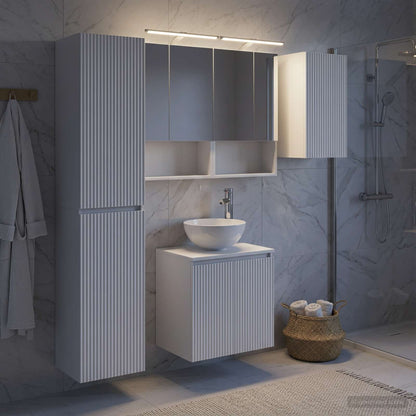 Bathroom Cabinet Set 5 pcs White 50 x 14.5 x 70 cm