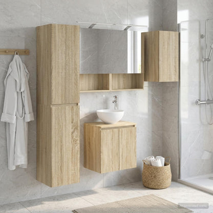 Bathroom Cabinet Set 5 pcs Sonoma Oak 50 x 14.5 x 70 cm