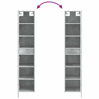 Bathroom Cabinet Set 5 pcs Concrete Grey 50 x 14.5 x 70 cm