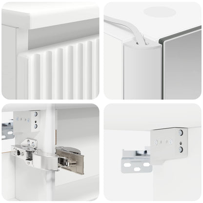 Bathroom Cabinet Set 5 pcs White 53 x 15.5 x 70 cm
