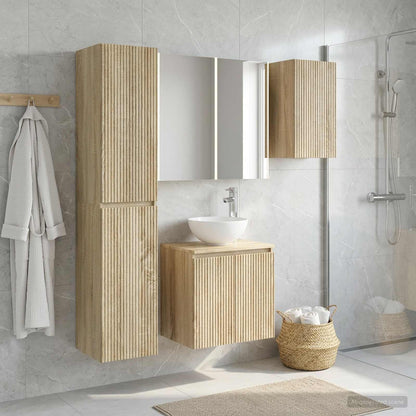 Bathroom Cabinet Set 5 pcs Sonoma Oak 53 x 15.5 x 70 cm