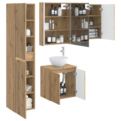 Bathroom Cabinet Set 5 pcs Artisan Oak 53 x 15.5 x 70 cm