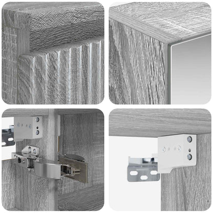 Bathroom Cabinet Set 5 pcs Grey Sonoma 50 x 14.5 x 70 cm