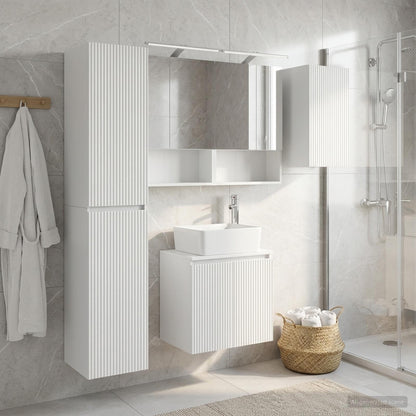 Bathroom Cabinet Set 5 pcs White 50 x 14.5 x 70 cm