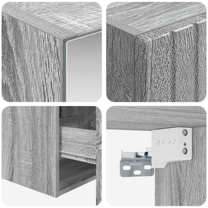 Bathroom Cabinet Set 5 pcs Grey Sonoma 40 x 10.5 x 60.5 cm