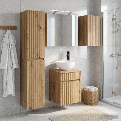 Bathroom Cabinet Set 5 pcs Artisan Oak 40 x 10.5 x 60.5 cm