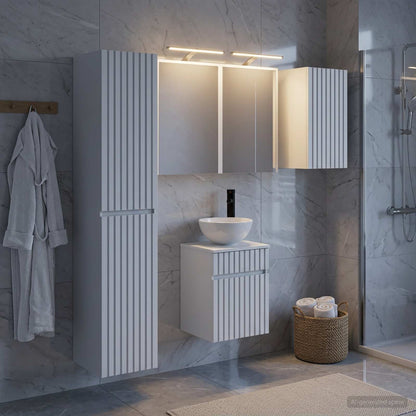 Bathroom Cabinet Set 5 pcs White 43 x 16 x 62.5 cm