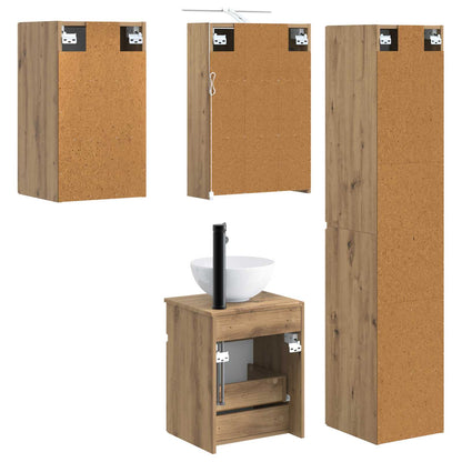 Bathroom Cabinet Set 5 pcs Artisan Oak 43 x 16 x 62.5 cm