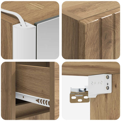 Bathroom Cabinet Set 5 pcs Artisan Oak 43 x 11.5 x 60.5 cm