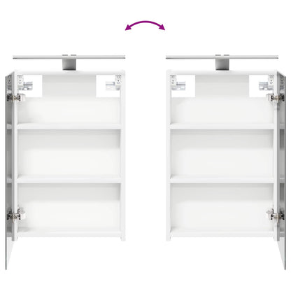Bathroom Cabinet Set 4 pcs White 40 x 10.5 x 60.5 cm