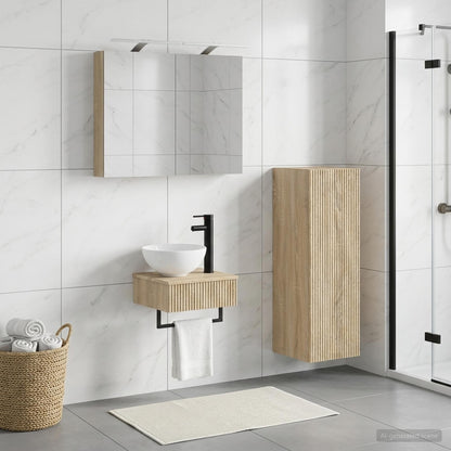 Bathroom Cabinet Set 4 pcs Sonoma Oak Engineered Wood