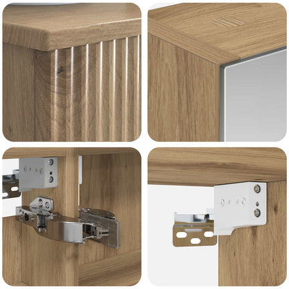 Bathroom Cabinet Set 4 pcs Artisan Oak 43 x 16 x 62.5 cm