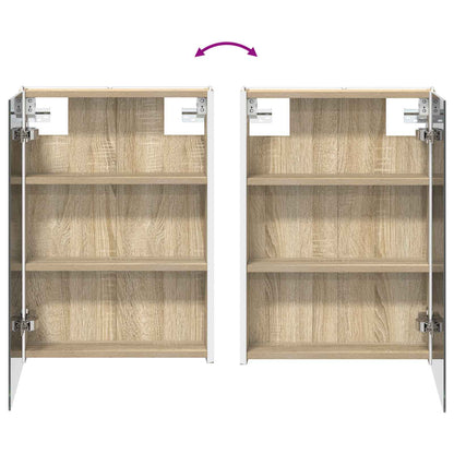 Bathroom Cabinet Set 4 pcs Sonoma Oak 43 x 11.5 x 60.5 cm