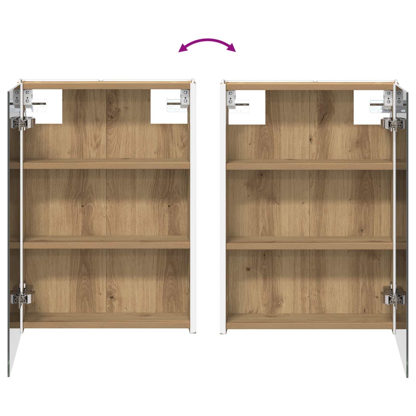Bathroom Cabinet Set 4 pcs Artisan Oak 43 x 11.5 x 60.5 cm