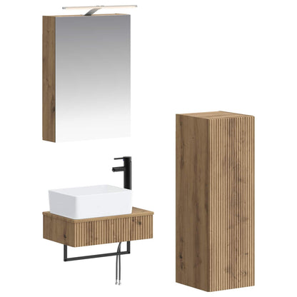 Bathroom Cabinet Set 4 pcs Artisan Oak 50 x 14.5 x 70 cm