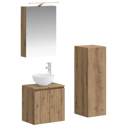 Bathroom Furniture Set 4 pcs Artisan Oak