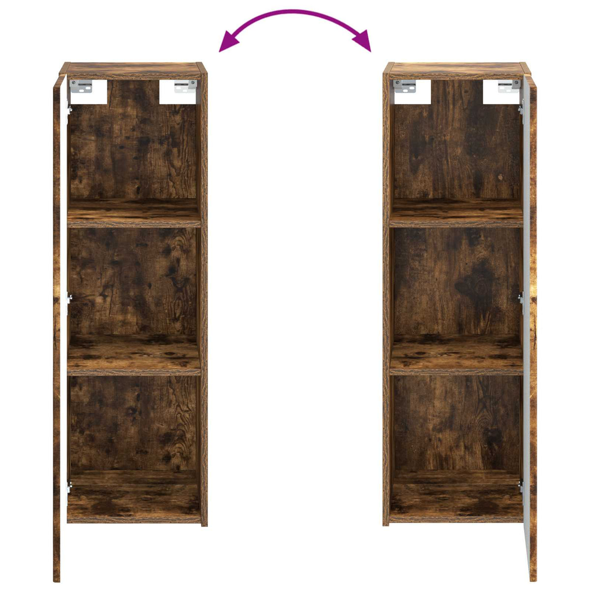 Bathroom Furniture Set 4 pcs Smoked Oak