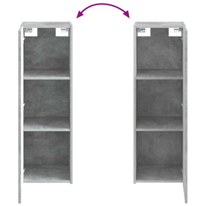 Bathroom Furniture Set 4 pcs Concrete Grey