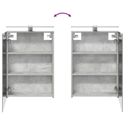 Bathroom Furniture Set 4 pcs Concrete Grey
