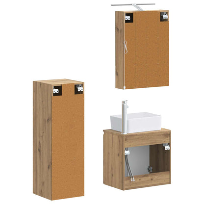 Bathroom Furniture Set 4 pcs Artisan Oak