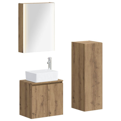 Bathroom Furniture Set 4 pcs Artisan Oak