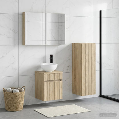 Bathroom Furniture Set 4 pcs Sonoma Oak