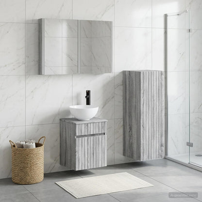 Bathroom Furniture Set 4 pcs Grey Sonoma