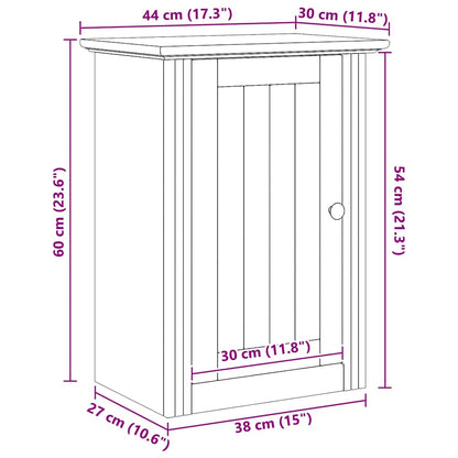 Bathroom Wall Cabinet BODO Honey Brown 44 x 30 x 60 cm