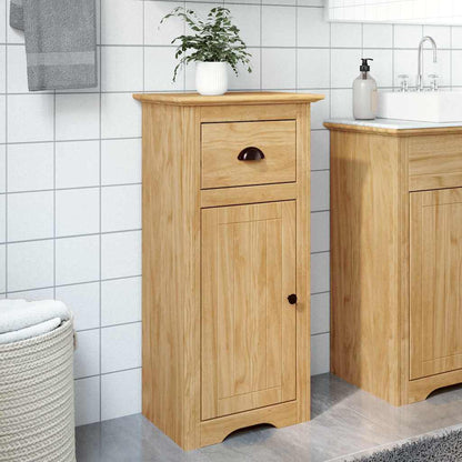 Bathroom Cabinet with Drawer BODO Honey Brown 44 x 30 x 90 cm