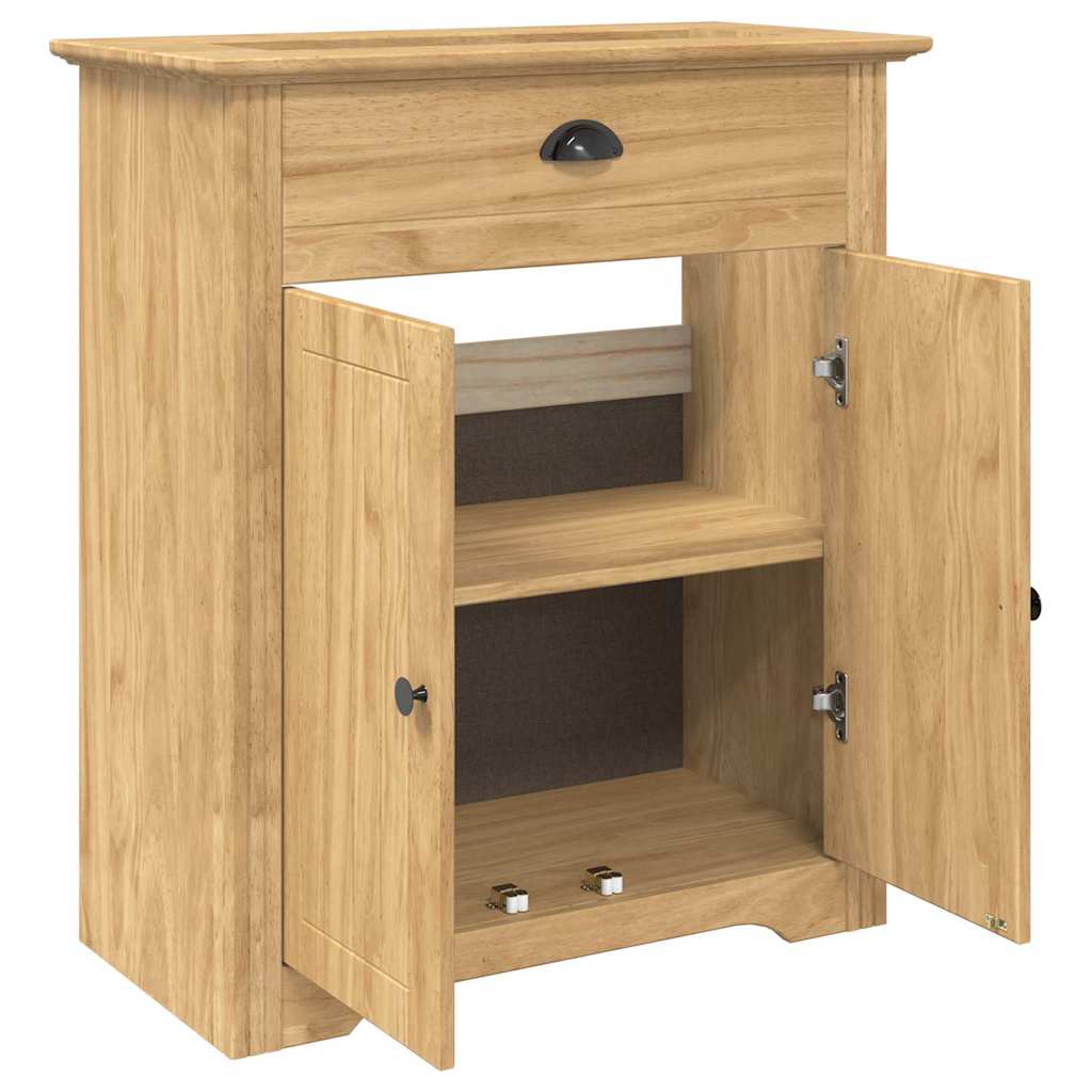Bathroom Cabinet with Storage BODO Honey Brown 70 x 35 x 80 cm