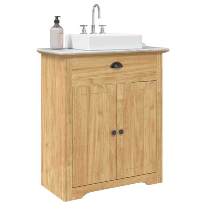 Bathroom Cabinet with Storage BODO Honey Brown 70 x 35 x 80 cm