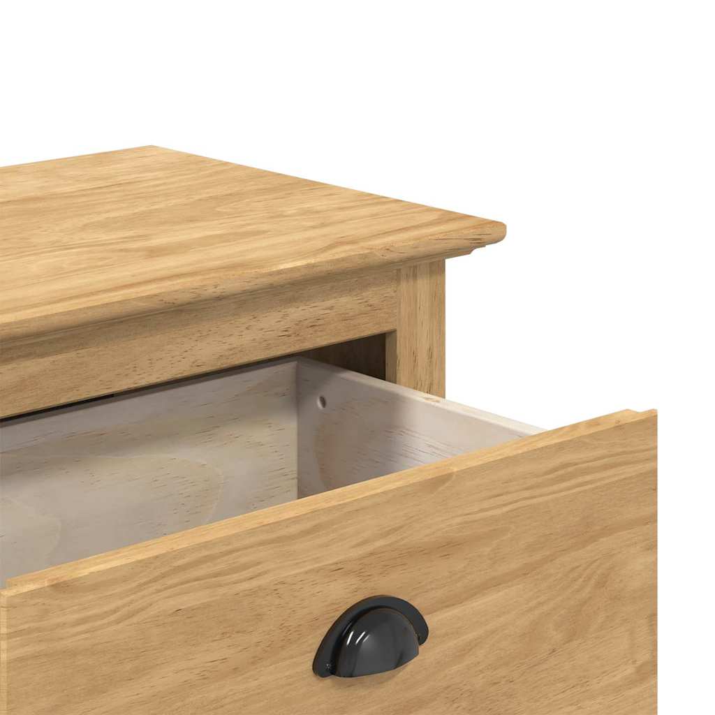 Hallway Bench BODO Honey Brown 118 x 40 x 50 cm Engineered Wood