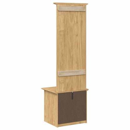 Hallway Cabinet with Drawer BODO Honey Brown 50 x 40 x 156.7 cm