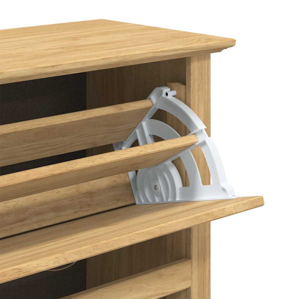 Shoe Rack BODO Honey Brown 80 x 35 x 118 cm Engineered Wood