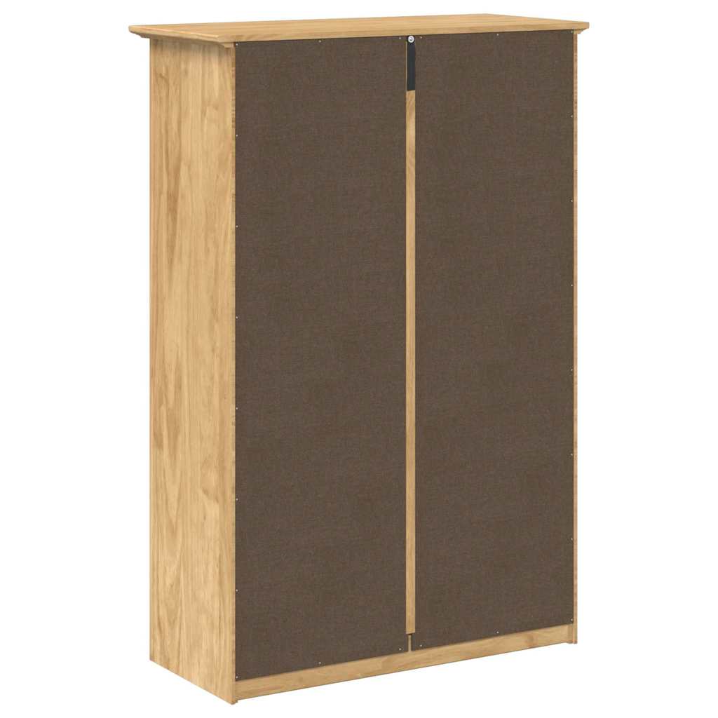 Shoe Rack BODO Honey Brown 80 x 35 x 118 cm Engineered Wood