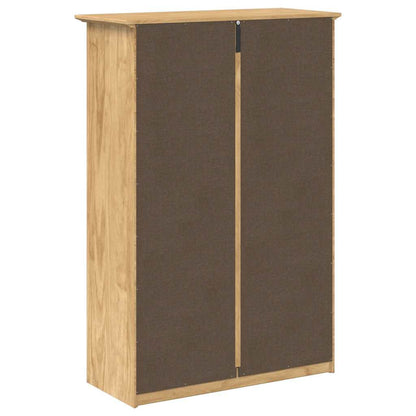 Shoe Rack BODO Honey Brown 80 x 35 x 118 cm Engineered Wood